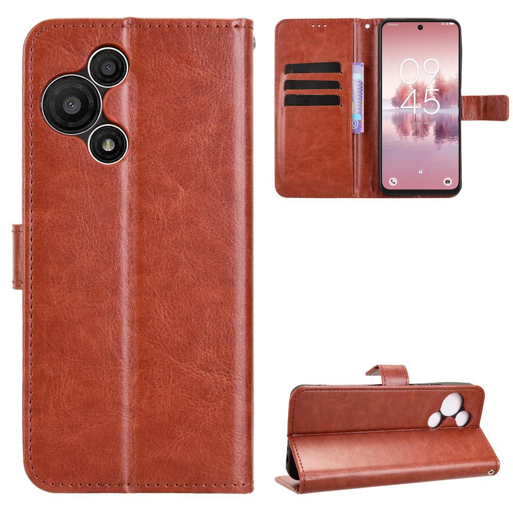 Flip Cover for TCL 60 SE NxtPaper PU Leather Full-Body Protection With [RFID Blocking] Shockproof Durable Retro Phone Case