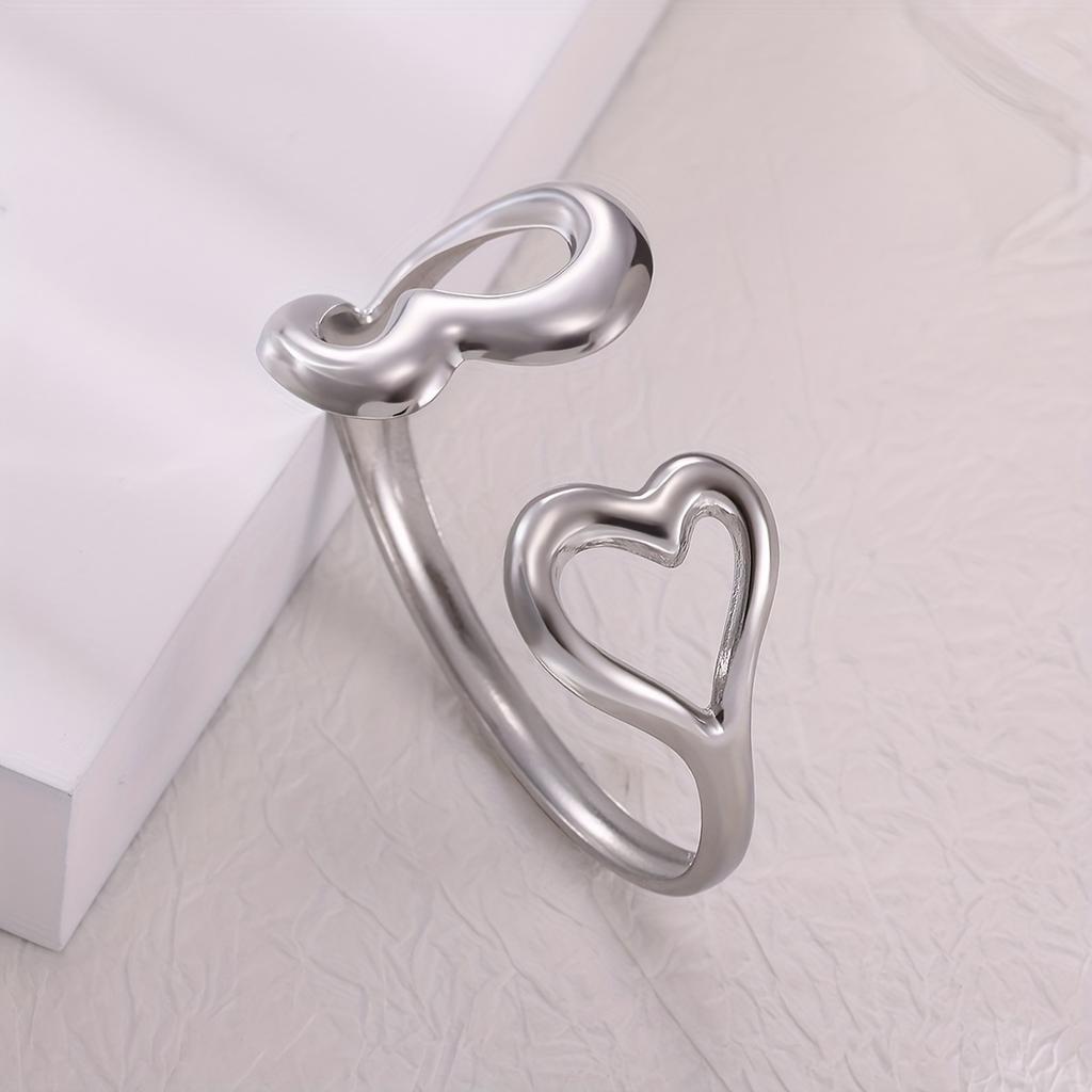 Flower Hollow Chunky Cuff Bangles For Women Fashion Waterproof Geometric Bracelet Wide Hand Jewelry Pulseras Summer Gift