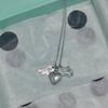 Heart Star Angel Wing Pendant Necklace, 50cm Alloy Collarbone Chain Jewelry for Daily Wear, Streetwear Styling, Birthday Holiday Gift