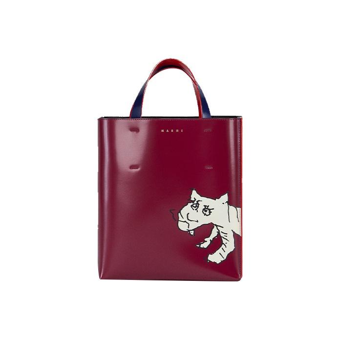 

Marni Museo Polished Calfskin Tiger Pattern Tote Bag Women Tote Bag Pink Red Blue SHMPV01TY4-P4576-Z2P56 Basic Set (Bag+Dust Bag)