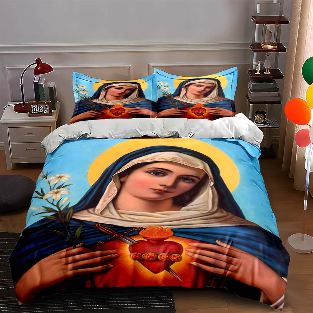 

Religious icon design. Bedding Duvet cover sets Duvet covers Pillowcases gifts (1 * Duvet Cover 2 * Pillowcases, without duvet insert) 135x200cm