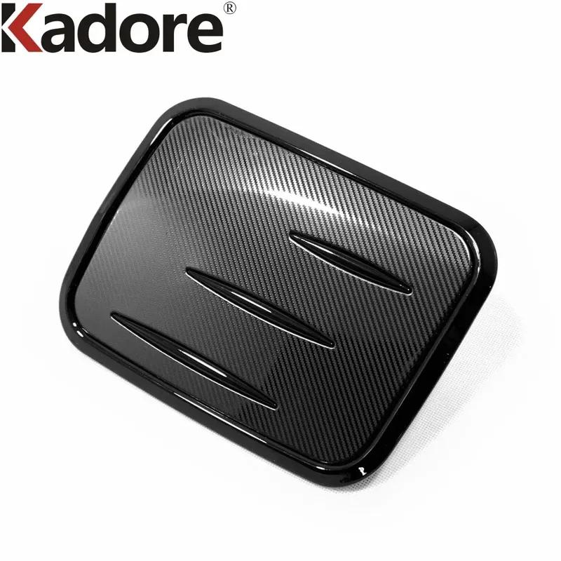 Car Gas Fuel Tank Cover Trim For Toyota RAV4 RAV 4      2024 Carbon Fiber Oil Gasoline Cap Frame Accessories