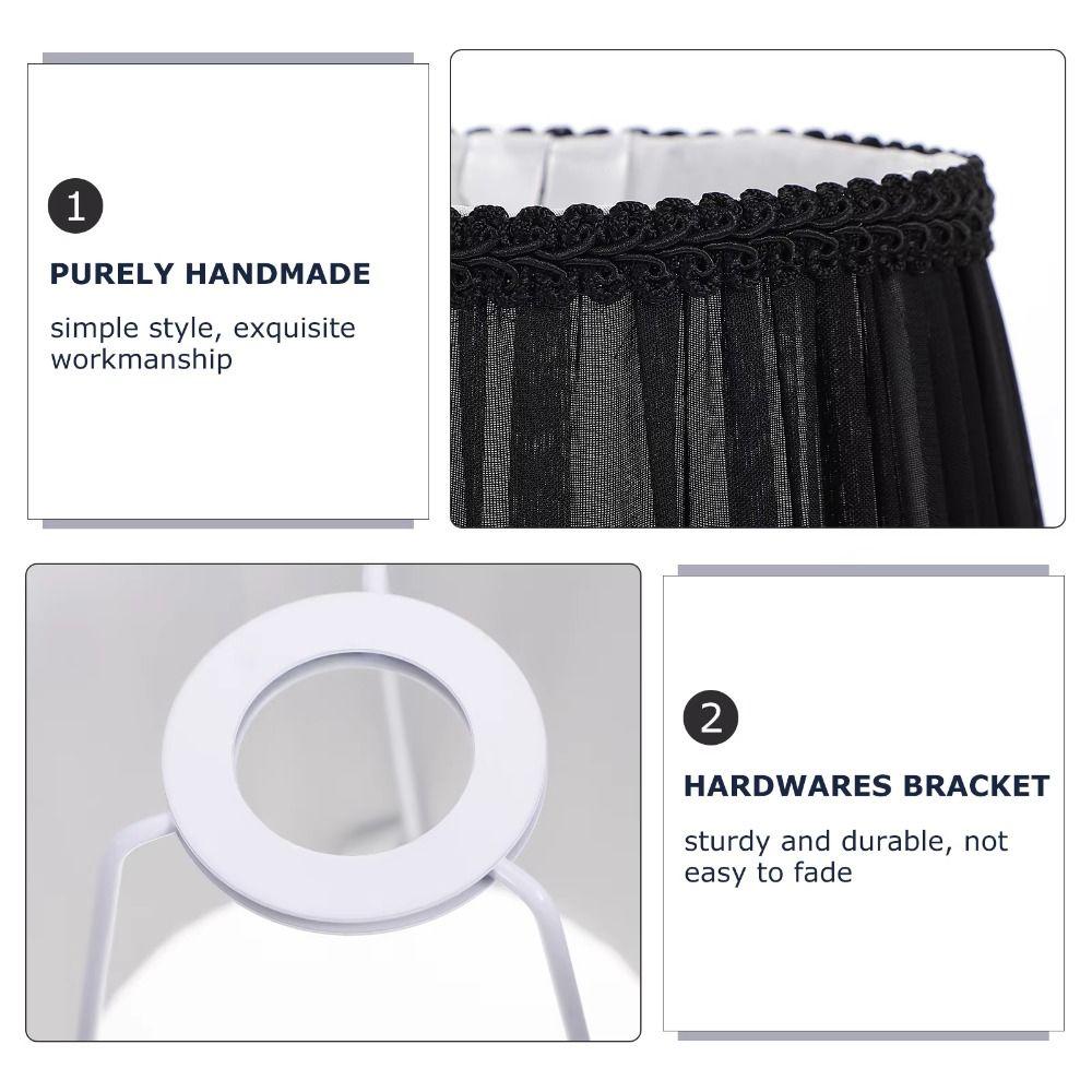 Wear‑resistant Cloth Lamp Shade E14 Bulb Chandelier Lampshade Table Lamp Cover Bedroom