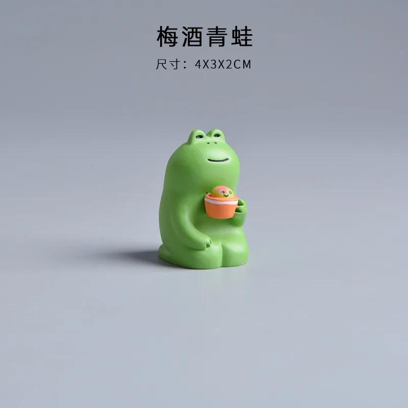 Cute Cartoon Cat Frog Bear Yellow Chair Computer Model Office Ornament Mini Home Decor Crafts Accessories Desktop Figurines Gift