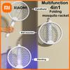 Xiaomi 4 en 1 Tapette à Moustiques Électrique Lampe Tue-Moustiques Tueur d'Insectes 3000V Rechargeable Type-C Avec Lumière UV Tue-Mouches