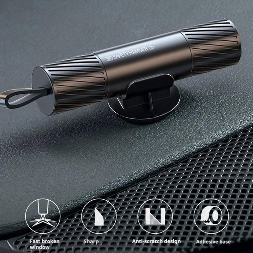 Safehammer - Upgraded Safe Hammer Glass Breaker Under Water, Car Hammer Seatbelt Cutter Window Breaker Emergency Escape Tool,