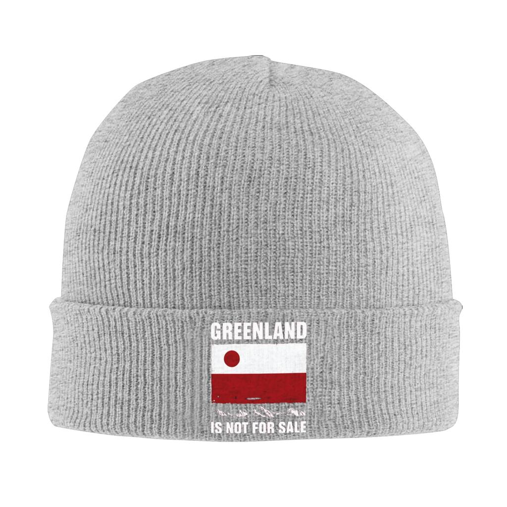Greenland Is Not For Sale Flag Beanie Hats Bonnet Hats Men Women Cool Kpop Knit Hat Winter Custom Head Wrap Caps