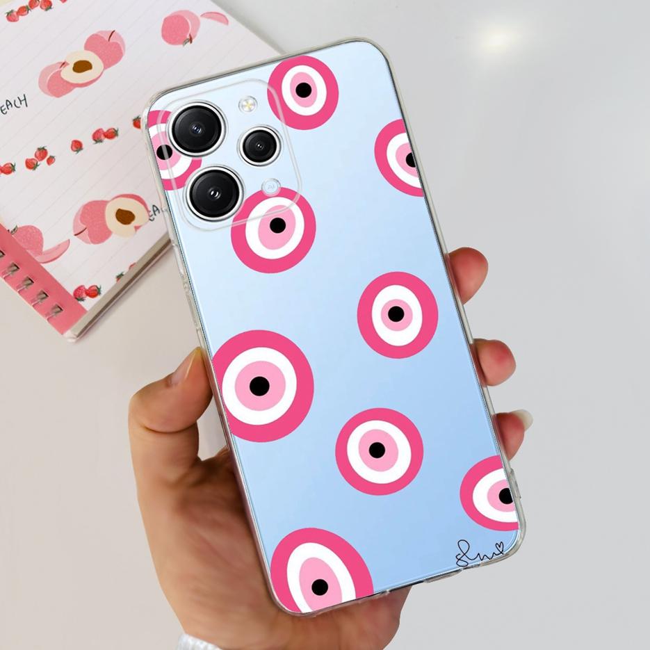 For Xiaomi Redmi 12 Case 2023 New Fashion Painted Cover Clear Silicone Phone Case For Xiaomi Redmi 12 Redmi12 Soft Fundas Bumper