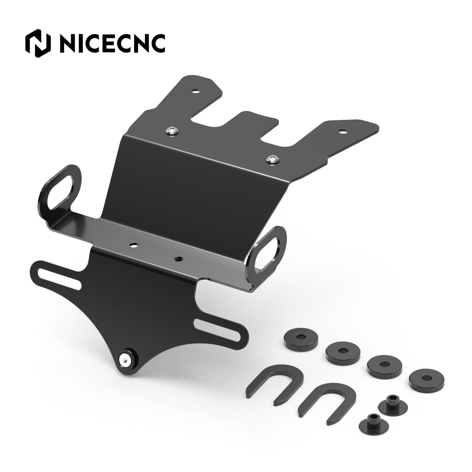 For Honda CRF1100L Africa Twin 2020-2026 2025 2024 NICECNC License Plate Holder For Honda CRF1100L Africa Twin Adventure Sports чёрный