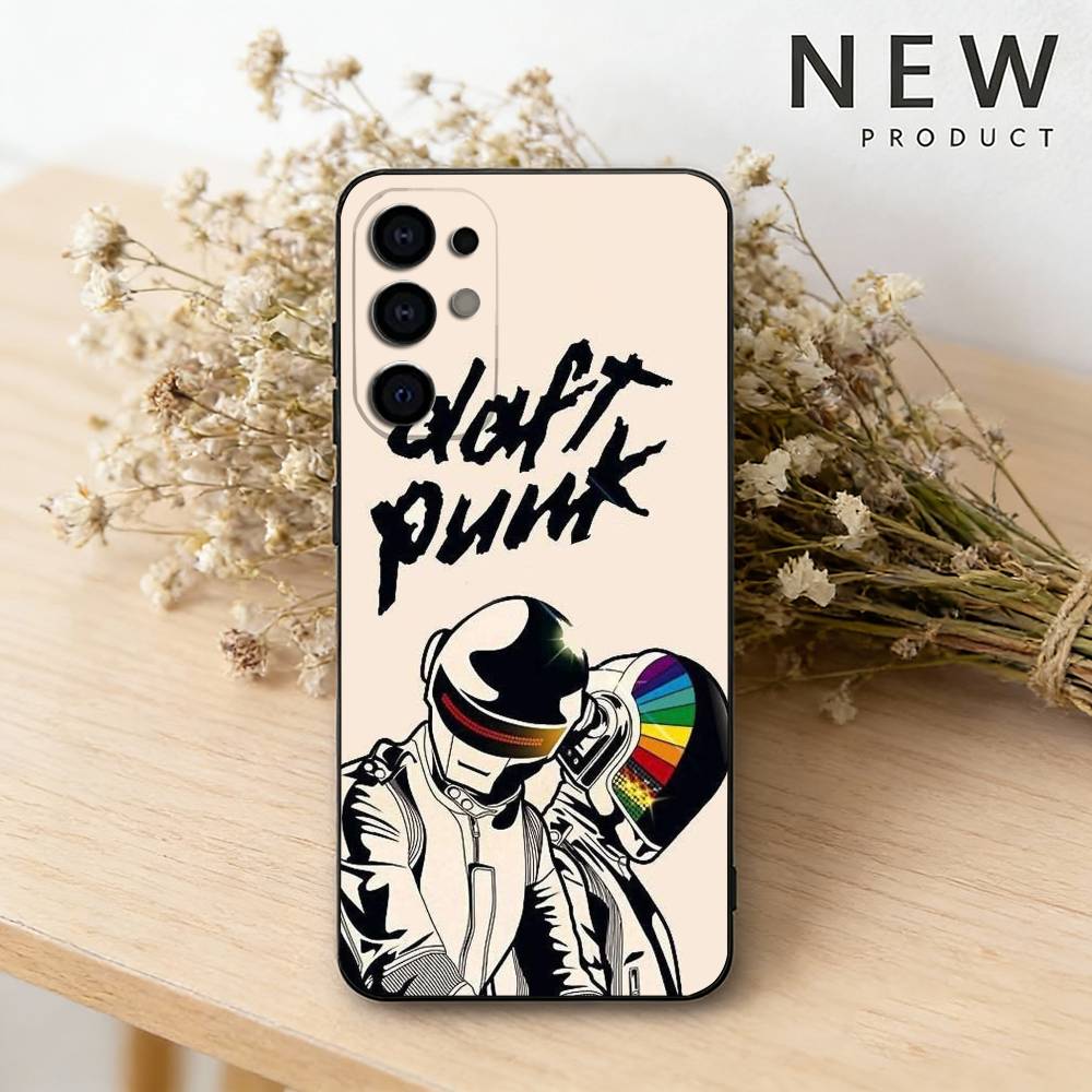 Hot Daft Punk Cool Phone Case For Samsung S26,25,24,23,22,30,21,10,9,Ultra,Plus,Lite Black Soft Case