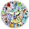51-Piece Waterproof Insect Cartoon Stickers: Original, Non-Infringing Animal Designs for Decorating Journals