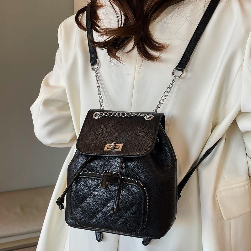 Premium texture casual backpack bag women's new fashion versatile travel mini backpack