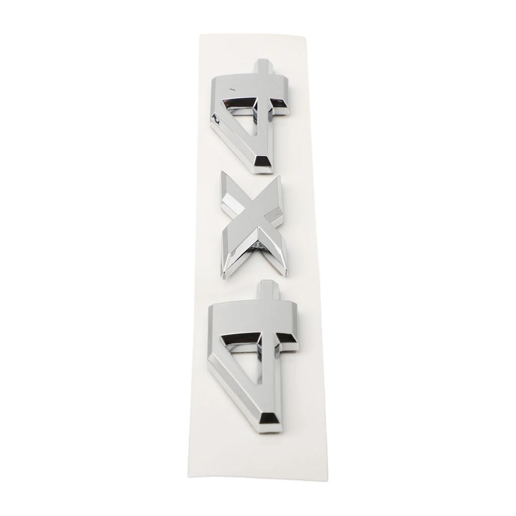 15 2.8CM 4X4 Car emblem Set Side Silver Truck Sticker Trunk ABS Decorative Exterior Fender Nameplate Rear Badge