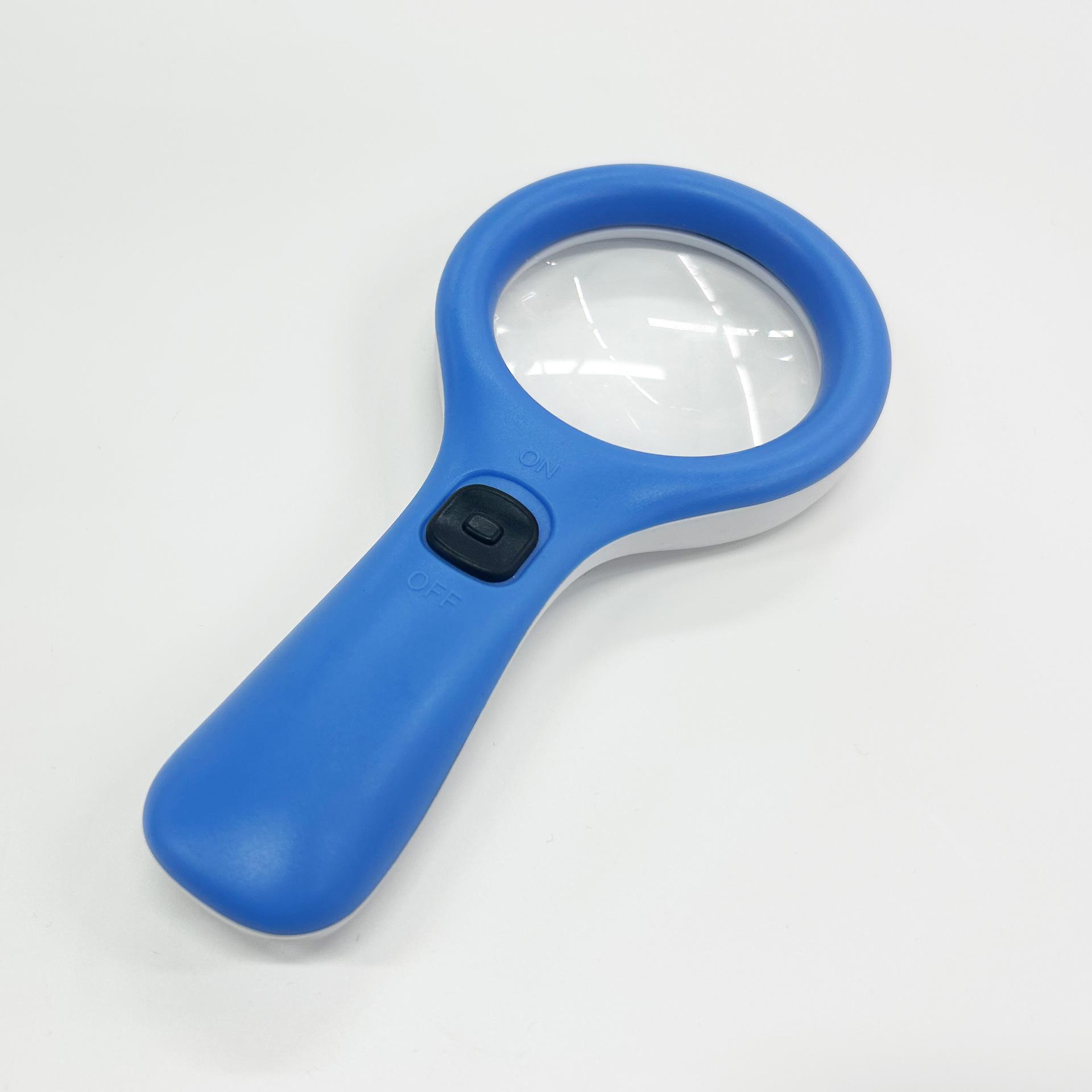 

Handheld Magnifier with 3 Led Lights, High Magnification Magnifying Glass for Elderly Readers To Read Books and Newspapers