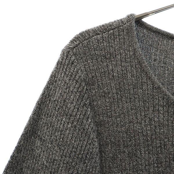 TO BE CHIC Wool Sanyo Shokai Long Sleeve One Piece 40 Gray Women Used