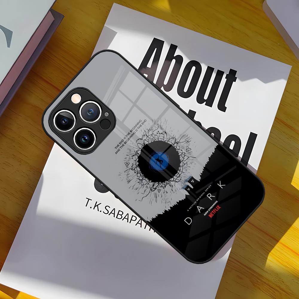 Cool D_Dark TV Series Phone Case Glass Cover For IPhone 17 15 Pro Max 14 Pro 16 12 11 13 Mini X XR XS 8 7 Plus SE