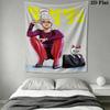 Dandadan Wall Tapestry Aesthetic Wall Hanging Printed Fabric Blanket Decorative Tapestries for Bedroom Living Room Home Decor