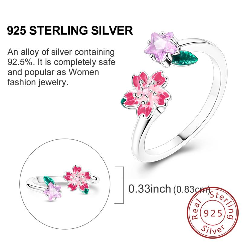 925 Silver Rings for Women Gold Shining Retro Heart Bow Star Ring Size 6 7 8 9 Wedding Anniversary Fashion Fine Jewelry