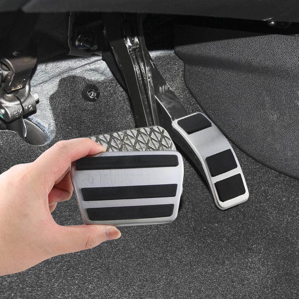 Car Pedals for Ford Fiesta Mk7 2007 2008 2009 2010 2011 2012 Gas Fuel Brake Clutch Pedal Cover Pads Stainless Steel Accessories