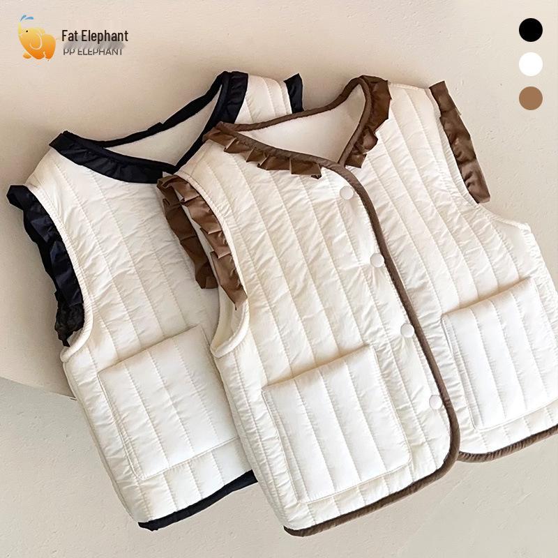 Kids' Warm Cotton-Padded Vest – Versatile Outerwear for Boys and Girls