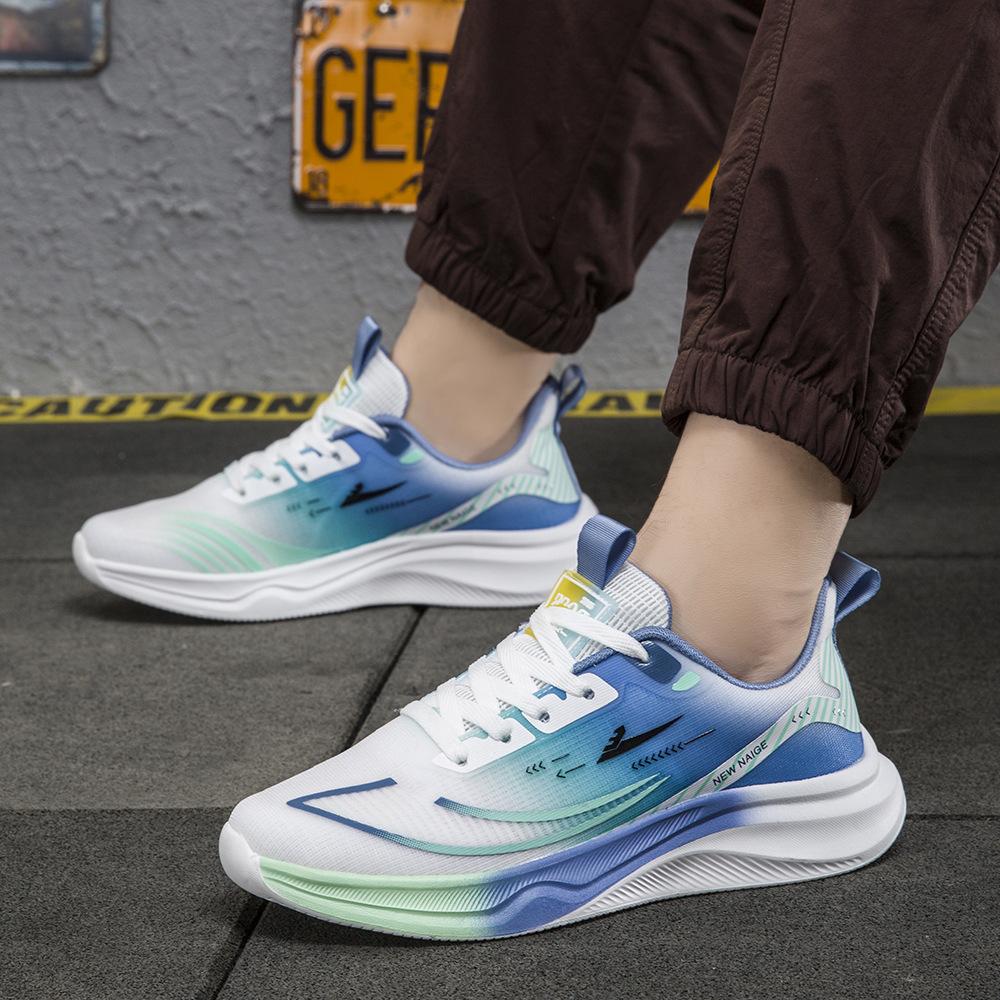 New Unisex Breathable Lightweight Fashion Running Shoes Eva Cold Sticky Sole Non-slip Soft Sole Casual Sports Shoes Men