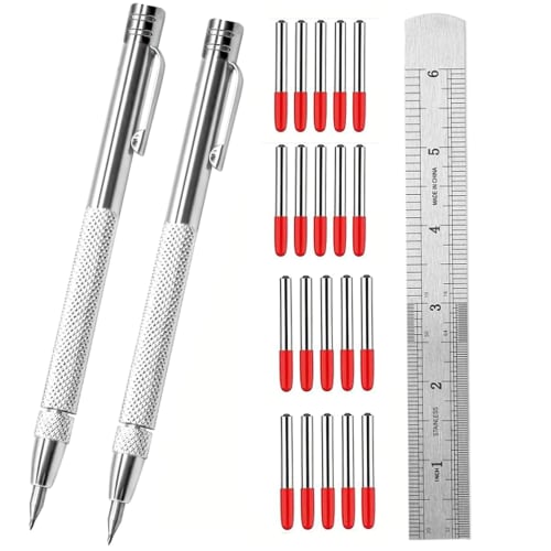 XIANFENGHU Carbide Tip Pen Marking Needle, Strong Magnetic Diamond Scribe Pen, Scribing Tool, Engraving Pen, Glass Cutter Pen, Suitable for Steel Plat