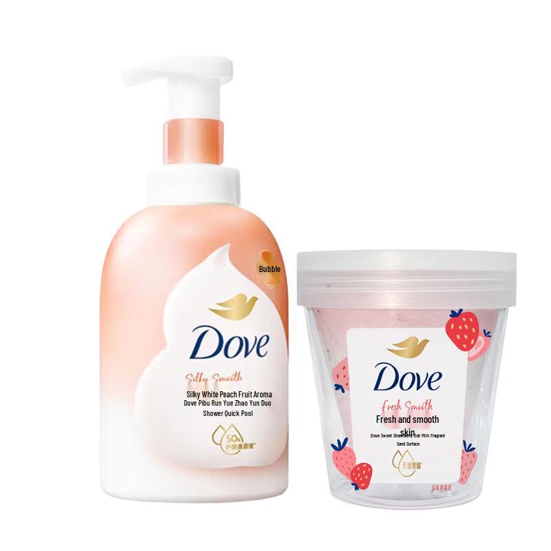 Dove Shower Foam & Body Scrub Duo Set