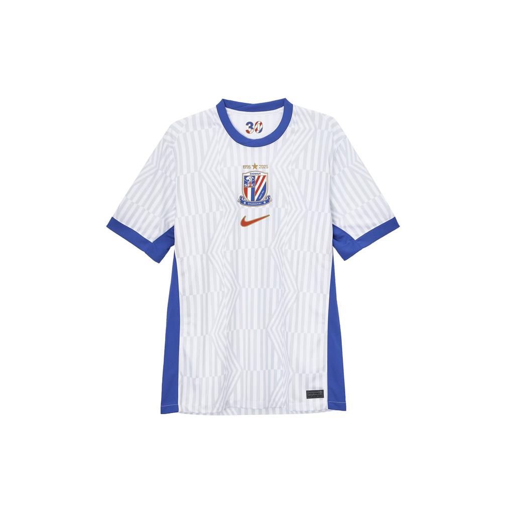 Nike Camiseta de Fútbol Dri Fit para Hombre Blanco/Azul Campus/Rojo Universitario HM6161-100