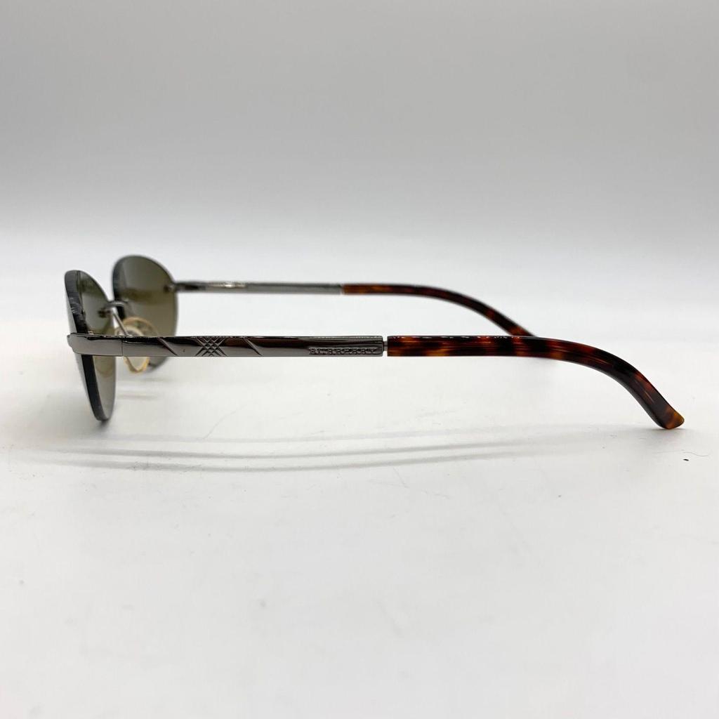 Used T883 [Bargain] BURBERRY Sunglasses 6LBDA Borderless Silver Temple