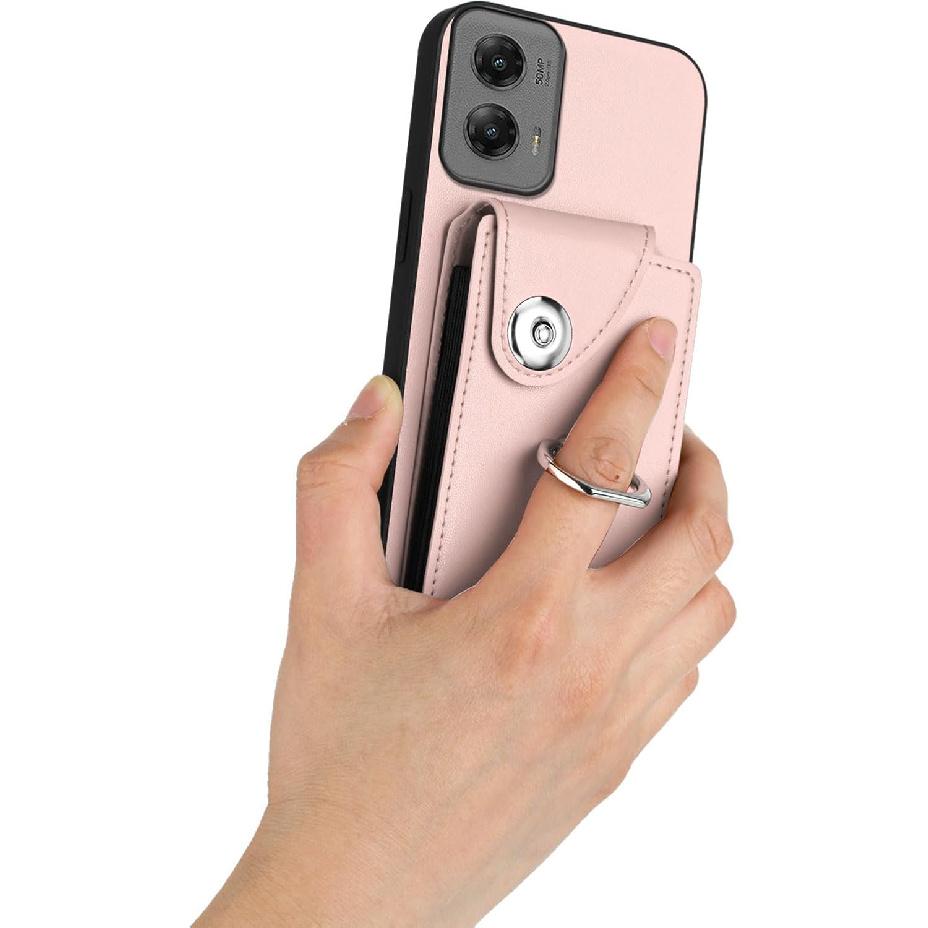 for Motorola Moto G Stylus 5G 2024 Case Wallet Cute Leather Phone Cover Moto G Stylus 2024 case with Card Holder and Stand Ring, Magnetic Clasp,