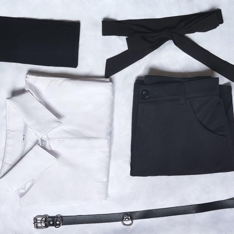 Anime Chainsaw Man Makima Angel Devil Cosplay Long Wig Black Shirt Pants Coat Suit Halloween Christmas Party Outfit Costumes