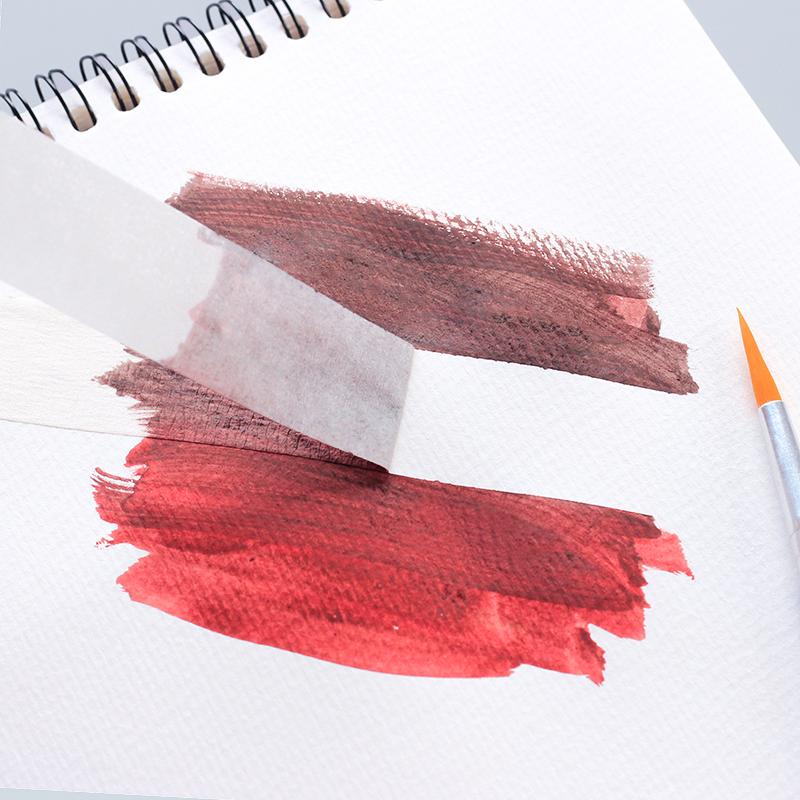 12/18/50mm Masking Tape White Color Single Side Tape Adhesive Crepe Paper for Oil Painting Sketch Drawing Supplies CDN