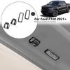 Roof Hook & Reading Light Cover Trim Bezels For Ford F150 2021+ Black Wood Grain