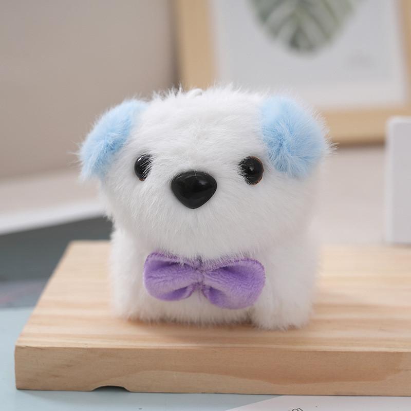 

Sweet Dog Plush Keychain Accessory With Soft Mink Fur And Customizable Colors Plush Blue Ears