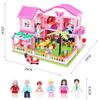 Assembled Building Blocks 0721 Holiday Garden Villa Princess Girl Castle Small Particles Assembling Toy Gift