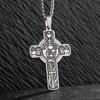 Vintage katolický kříž náhrdelník s přívěskem muži ženy křesťanské věřící modlitební amulet šperky