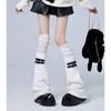Over Knee Length Knitting Leg Warmers Y2k Flare Long Leggings New Thigh High Socks  Girls