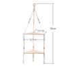 1/2/3-tier Floating Wall Shelf Wood Triangle Corner Display Stand Boho Home Decoration Living Room Bedroom Wall Hanging Decor