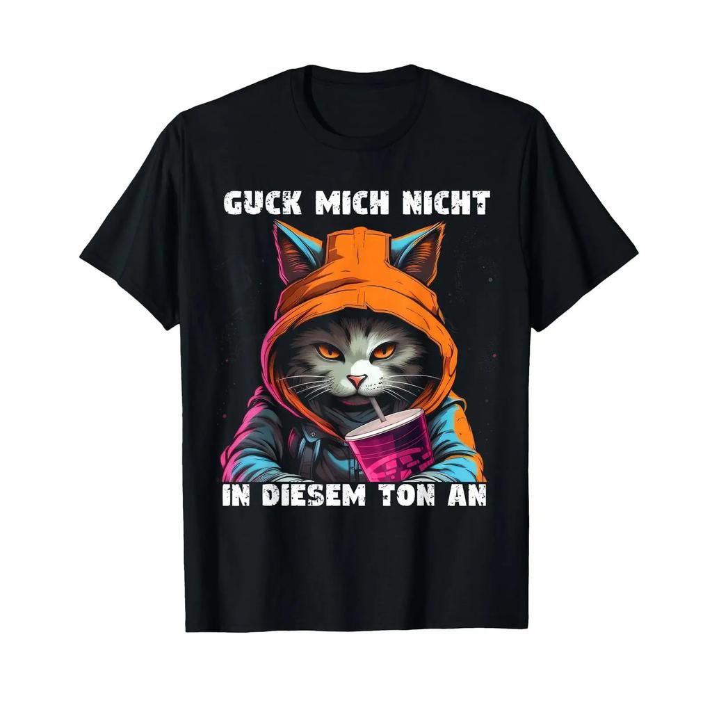 Look Me Not In This Tone T Shirt Black Vintage Washed Stretched Homme Stylish Graphic Casual Designer Clothes Soft Breathable
