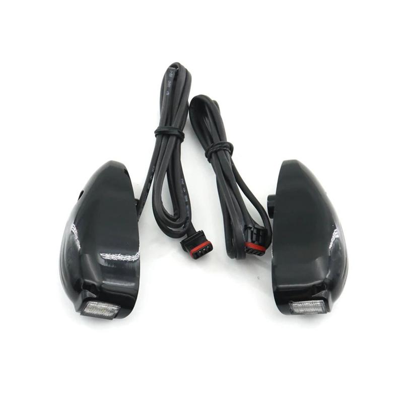 Ac29-Motorcycle Front LED Turn Signals Running Signal Light Accessories For Davidson Road Glide FLTRX 2015- Silver