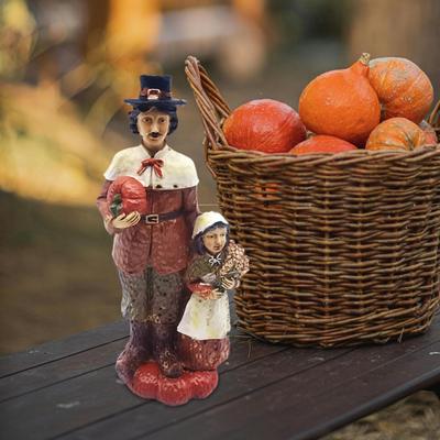 Figure Sculpture Decorative Figurine Fall Harvest Decor Tabletop Ornament for Fireplace Dining Table