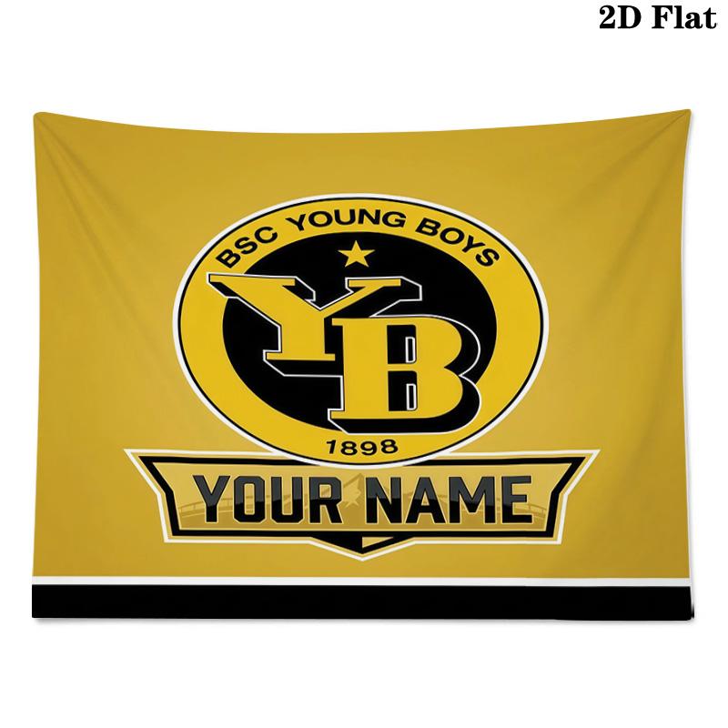 Custom Name BSC Young Boys Printed Tapestry – Wall Hanging for Bedrooms, Dorms, and Home Decor