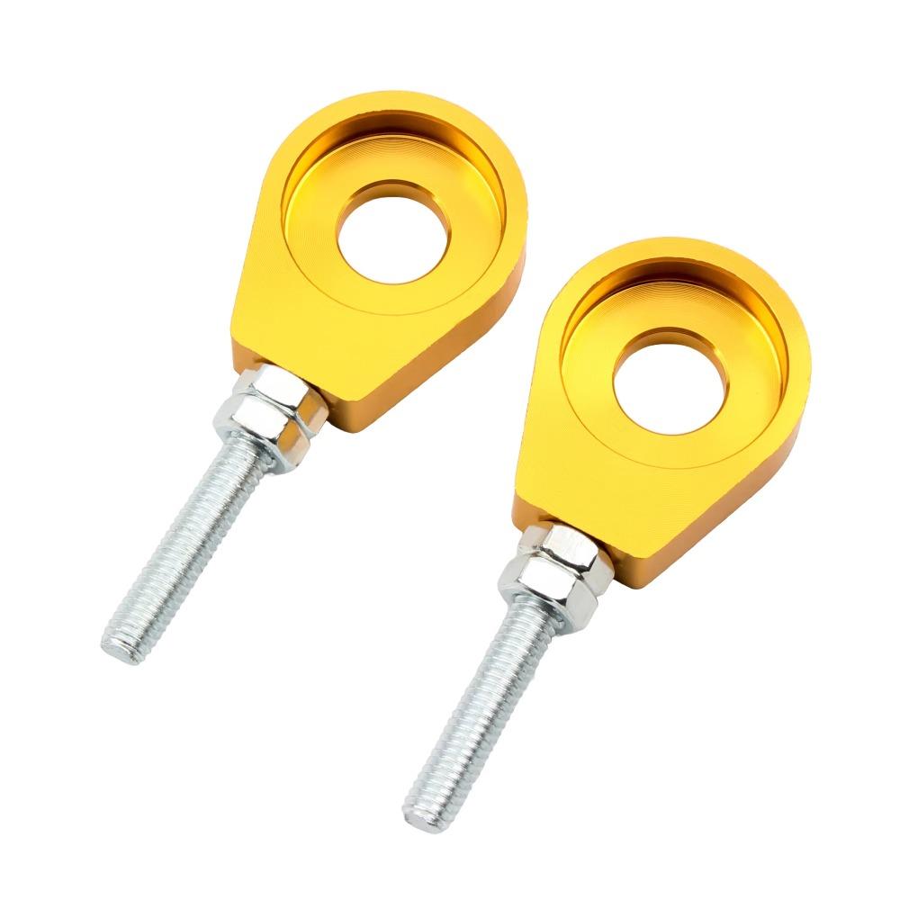 2 Stück 12mm Motorrad-Modifikationsteile Schwerlast-Kettenspanner Einstellschraube Pit ATV
