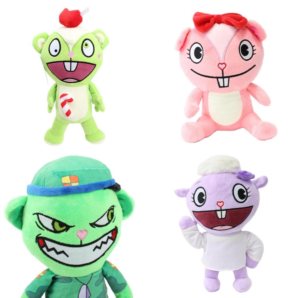 Adorable Flippy Plush Toy Ultra-soft Short Plush Military Bear Happy Tree Friends