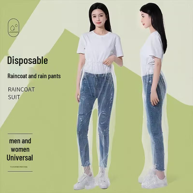 Einweg-Regenhose mit Fußabdeckung (50er Pack)