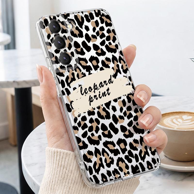 Colorful Leopard Case For Samsung S26 Ultra S25 FE S24 S23 S22 Plus S21 A15 A25 A35 A55 A16 A26 A36 A56 A17 A37 A57 5G Clear TPU Soft Cover
