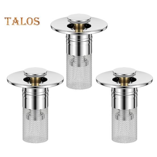 

3/6 шт. Выдвижной сливной фильтр для раковины, заглушка для раковины из нержавеющей стали, корзина для фильтра, улавливатель волос, антиблокировочная корзина для фильтра 3pcs