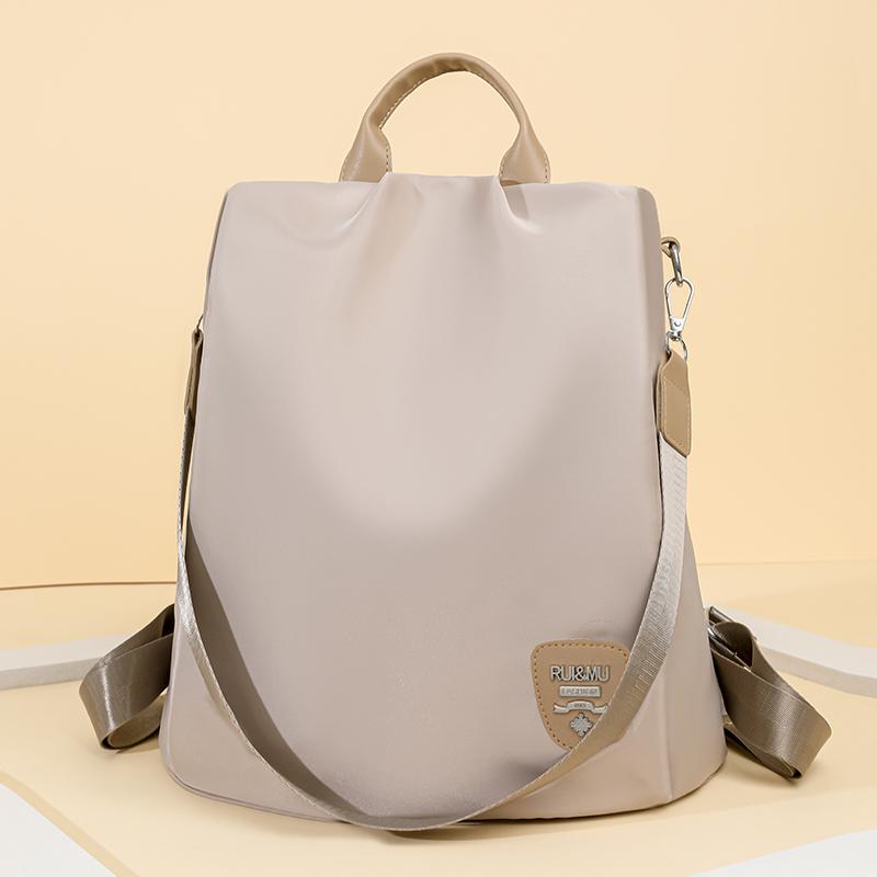 Diebstahlsicherer Rucksack Damen-Rucksack aus Nylongewebe mit großer Kapazität, leichte Umhängetasche