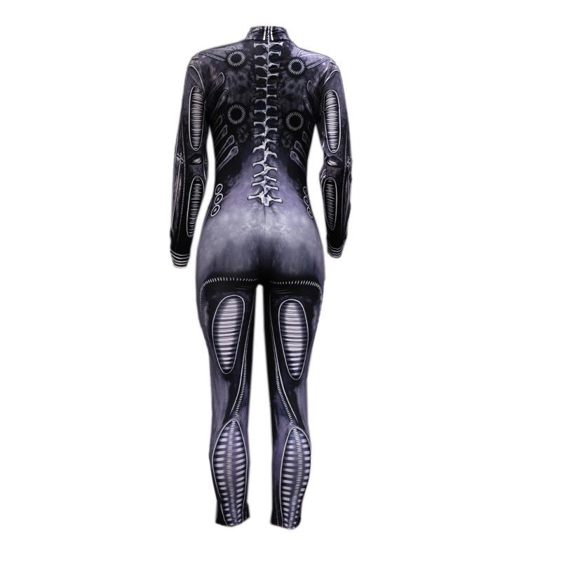 Halloween Costume Party Dress Up Gothic Male Female Skull Skeleton Horror Ghoul D Digital