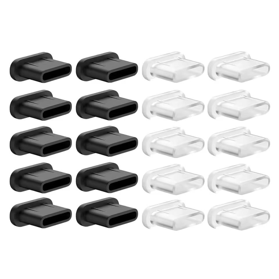 Silicone Dust Plugs Type C Charging Port Protector Stopper Cap Cover for iPhone 15 Pro Max 15 Plus Samsung Xiaomi Anti-Dust Plug